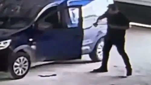 Hatay'da park halindeki aracın içine gizlenen yılan sürücüyü korkuttu