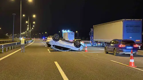 Kuzey Marmara Otoyolu'nda korkutan kaza