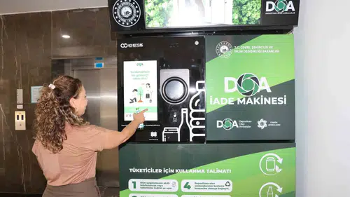 Aksu'da boş şişeler artık paraya dönüşüyor