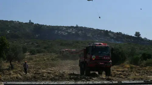 Urla Balıklıova’da orman yangını korkuttu