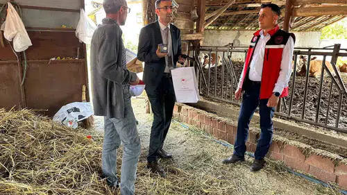 Uşaklı üreticinin kapısı çalındı sahada denetim yapıldı