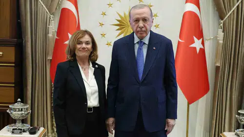 Erdoğan Külliyede İspanyol yargı temsilcisini ağırladı