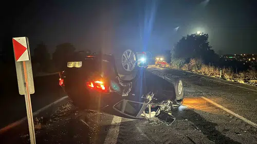 Tekirdağ yolunda traktör kazası