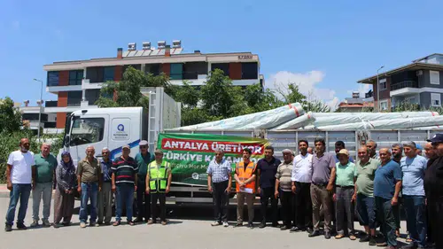 Gazipaşalı üreticinin sera masrafına belediyeden destek eli