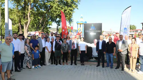 Edremit Altınoluk’ta yeni parkın adı Volkan Konak oldu