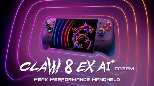 MSI yeni el konsolu Claw 8 EX AI+ ile oyun dünyasına giriyor