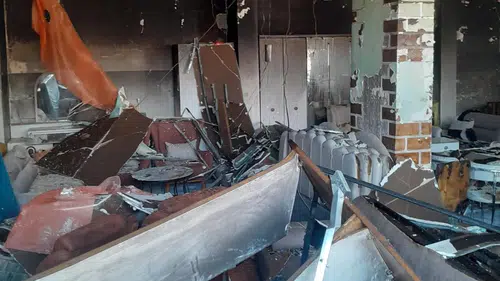 Reyhanlı’da bir iş yeri küle döndü