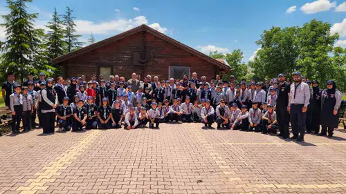 Konya’da 130 genç izci doğa kampında buluştu