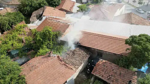 Çorum’da metruk binada korkutan yangın
