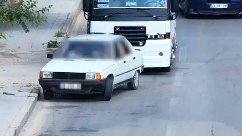 Kırıkkale'de dronlu denetimden kaçan ehliyetsiz sürücüye ağır fatura