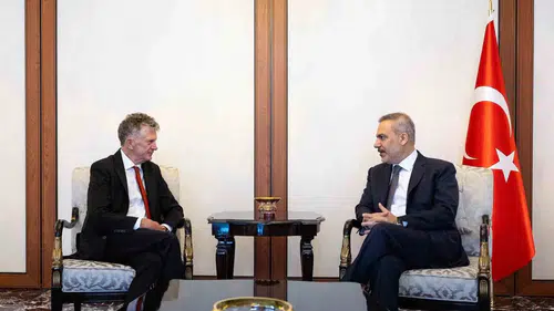 Hakan Fidan Ankara’da İngiliz danışman Jonathan Powell ile görüştü