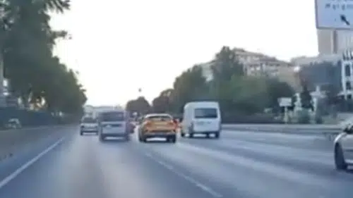 Ataşehir trafiğinde makas atan sürücüye ağır fatura
