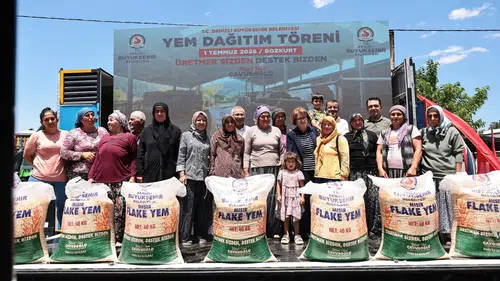 Denizli’de üreticinin yem maliyetine belediye desteği