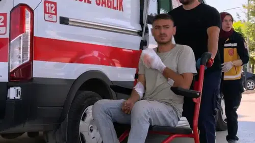 İnşaatta iş kazası Genç işçi parmaklarını testereye kaptırdı