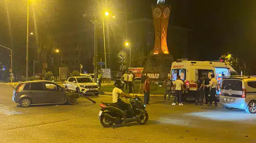 Adıyaman şehir merkezinde trafik kazası