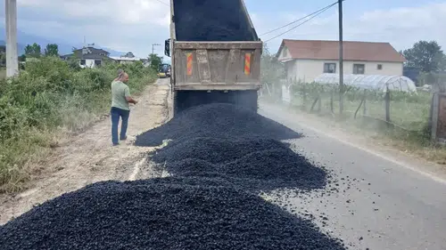Düzce Esenli’de yol çilesi bitiyor