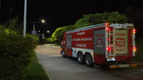 Eskişehir’de TEI yerleşkesinde gece yangını