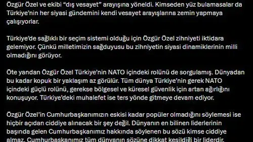 Ömer Çelikten Özgür Özel için ağır dış vesayet suçlaması