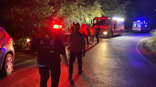 İnegöl yolunda terk edilmiş motosiklet bulundu ekipler sürücüyü arıyor