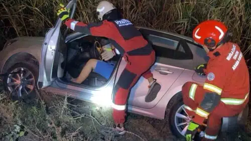 Dalaman’da sulama kanalına düşen sürücü ölümden döndü