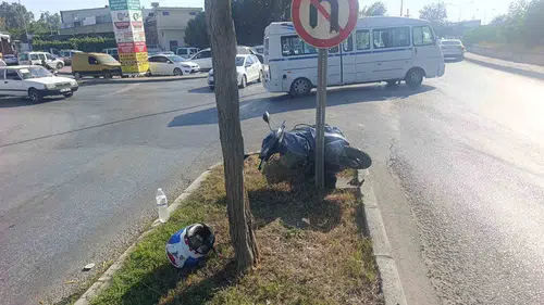 Manavgat'ta yasak dönüş kazası Bir kişi hastanelik oldu