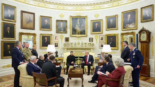 Trump ve Zelenskiy Beyaz Saray’da bir araya geldi
