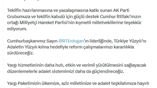 12’nci Yargı Paketi Meclis’ten geçti