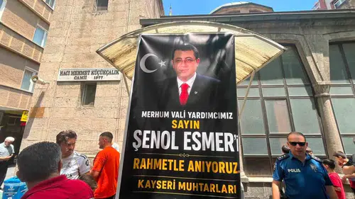 Kayserili muhtarlar Şenol Esmer için lokma döktürdü