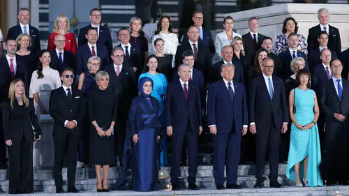 Erdoğan Külliye’de dünya liderlerini ağırladı