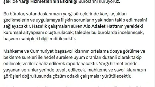 Adliyelerde yeni dönem başlıyor