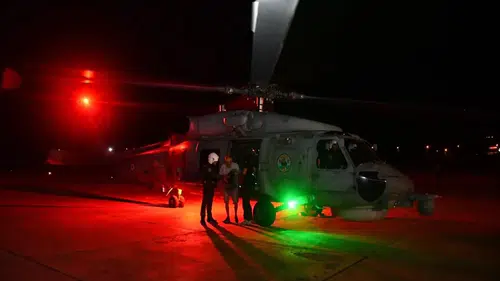 Gökçeada’da zamana karşı yarışan helikopter hayat kurtardı