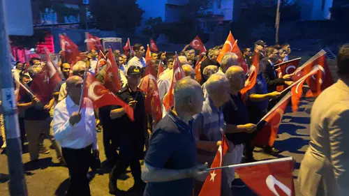 Aydın’da 15 Temmuz için meydanlara indiler