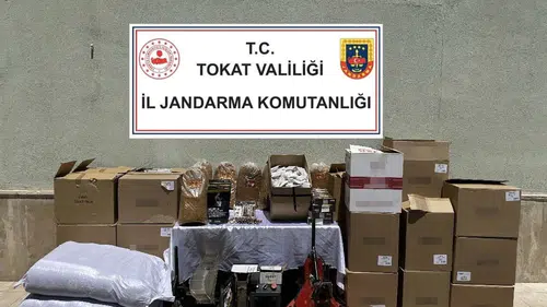 Tokat’ta kaçak tütün baskını 4 kişi yakalandı