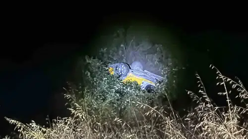 Düzce’de ticari taksi 50 metrelik şarampole yuvarlandı