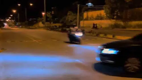 Kırıkkale’de motosiklet kazası kamerada