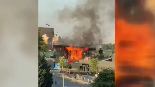 Ankara Çankaya'da satış ofisinde korkutan yangın