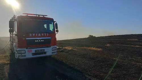 Susurluk arazilerinde korkutan yangın büyümeden söndürüldü