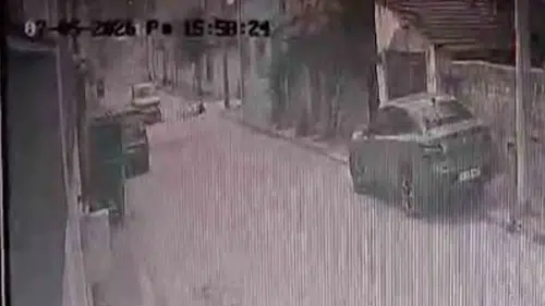Eskişehir’de yürekleri ağza getiren kaza kamerada
