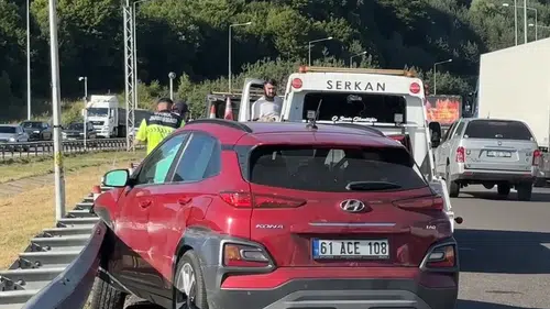 Bolu Dağı Tüneli girişinde trafik kazası 2 yaralı