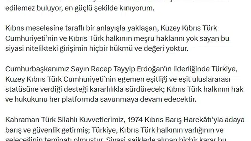 Avrupa Parlamentosu’nun Kıbrıs kararına Ankara’dan sert tepki