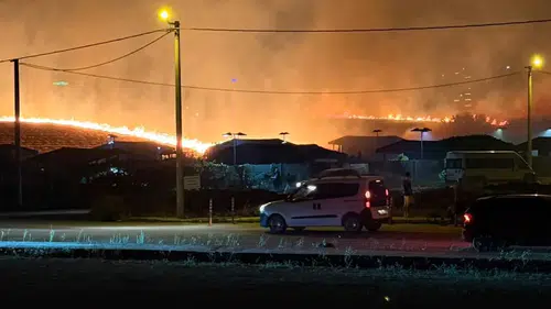 Çanakkale Karacaören köyü yakınlarında çıkan yangın korkuttu