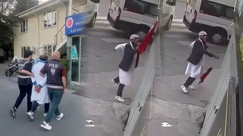 Bayrağa çirkin saldırı: Şüpheli cezaevine gönderildi