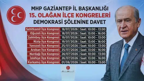 MHP Gaziantep teşkilatlarında kongre heyecanı başlıyor