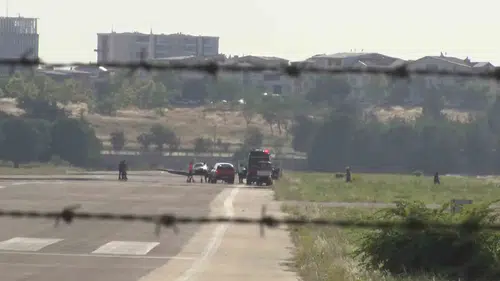 Yunuseli Havalimanı’nda yürekleri ağza getiren iniş