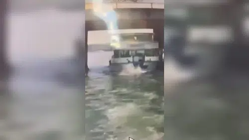 Haliç'teki tekne kazasında ölüm anı kameraya yansıdı