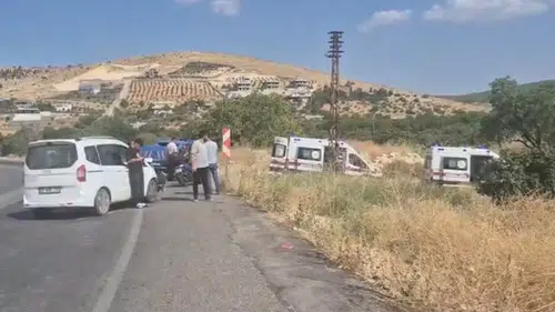 Gaziantep yolunda kaza 3 kişi hastanelik oldu