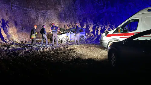 Bolu'da gece vakti orman yolunda feci kaza