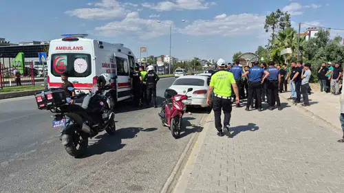 Adıyaman trafiğinde kaza anı 3 kişi yaralandı