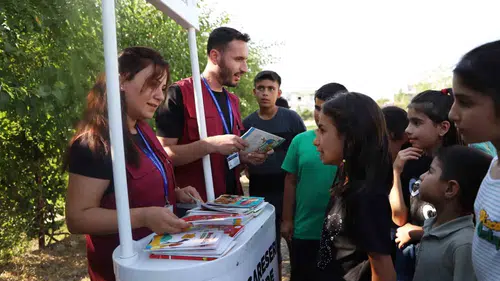 Diyarbakırda çocukların yaz tatili masal kitaplarıyla şenleniyor