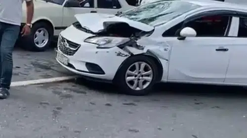 Zonguldak'ta korkunç kaza Baba ve 3 yaşındaki oğlu yaralandı
